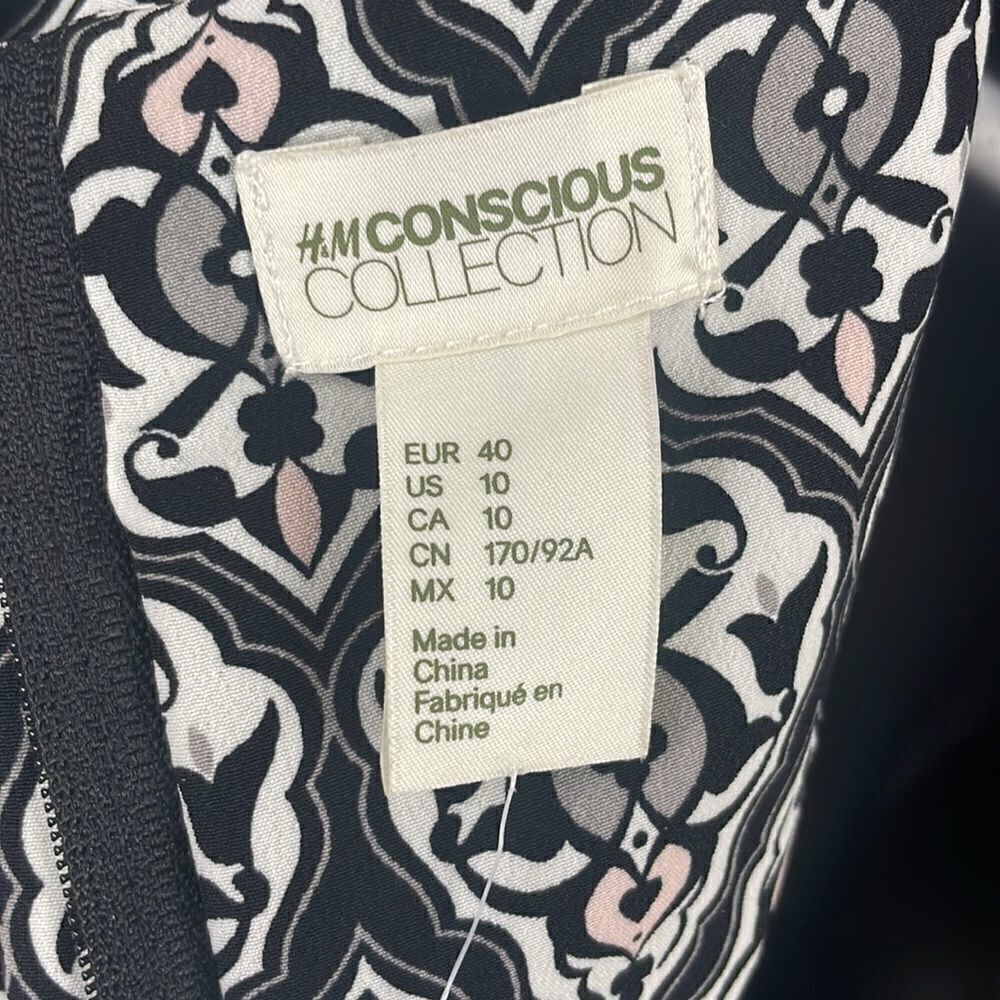 NEW Graphic Printed Fit & Flare Dress sz 10 - Picture 14 of 16